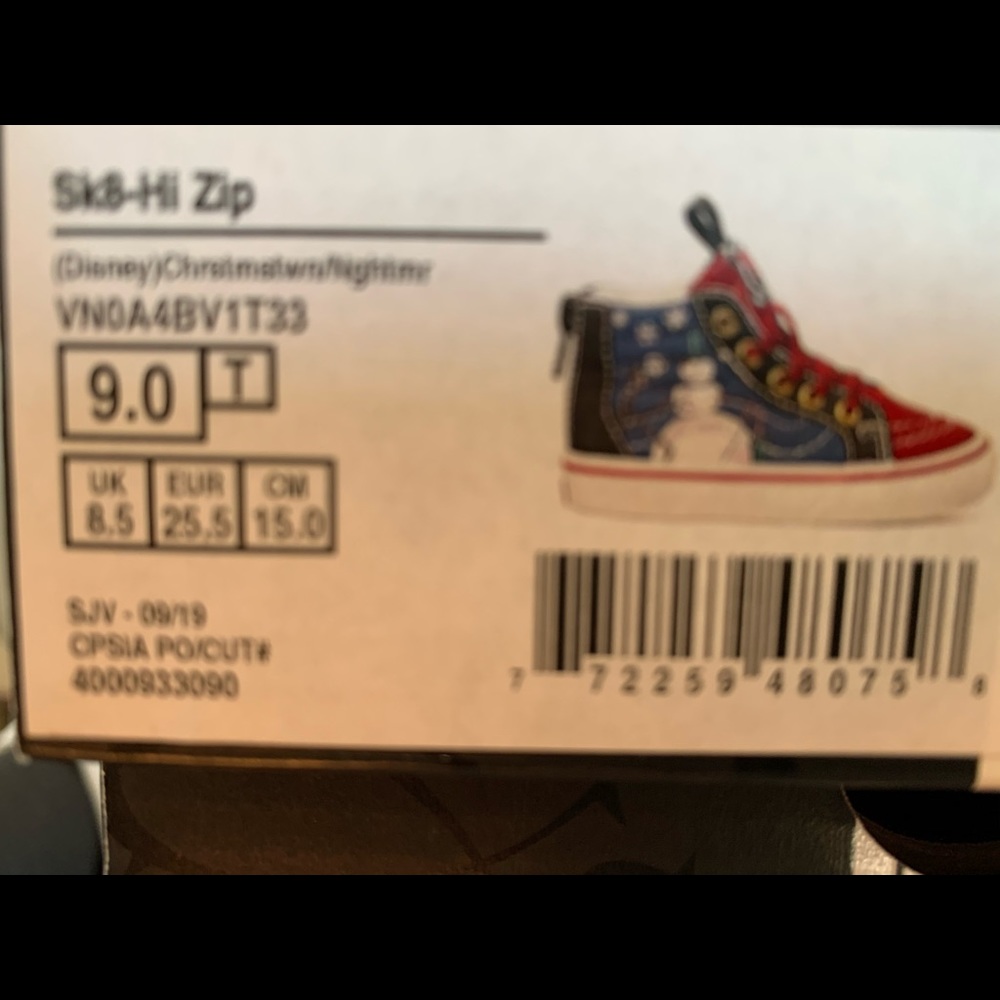 Vans Disney Nightmare Before Holidays SK8-HI Zip - Picture 6 of 6
